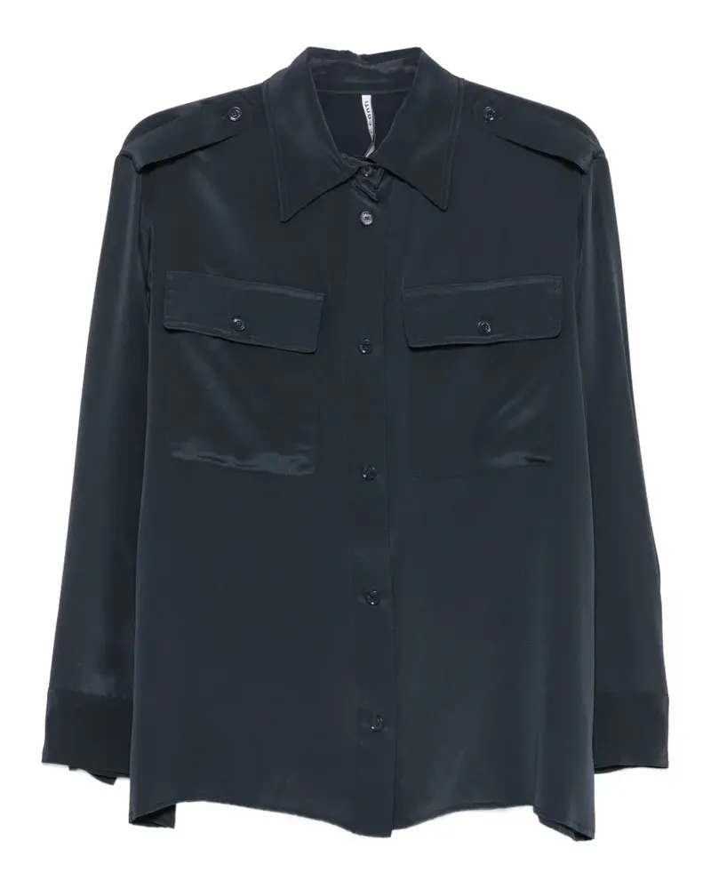 Liviana Conti buttoned pocket shirt - Blau Blau