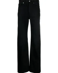 Alexander Wang Halbhohe Straight-Leg-Jeans Schwarz