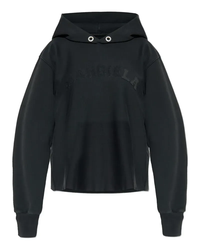 Maison Margiela logo- embroidered sweater - Schwarz Schwarz