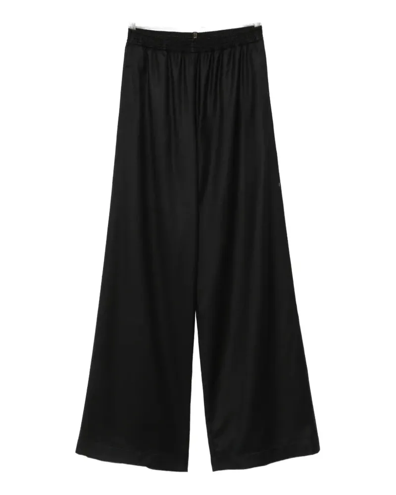 Fabiana Filippi elasticated-waist high-waisted trousers - Schwarz Schwarz