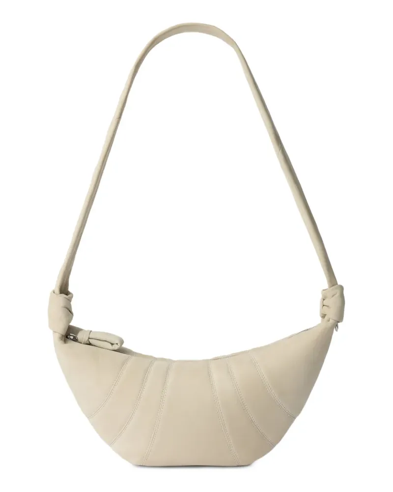 Christophe Lemaire medium Croissant panelled leather shoulder bag - Nude Nude