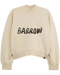 BARROW logo-print cropped sweatshirt Nude