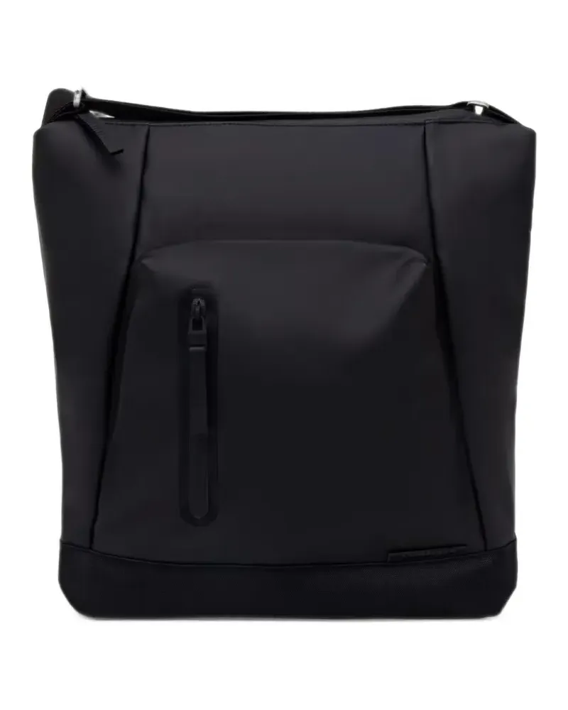 RAINS Otaru Rucksack mit Reißverschluss und mattem Finish - Schwarz Schwarz