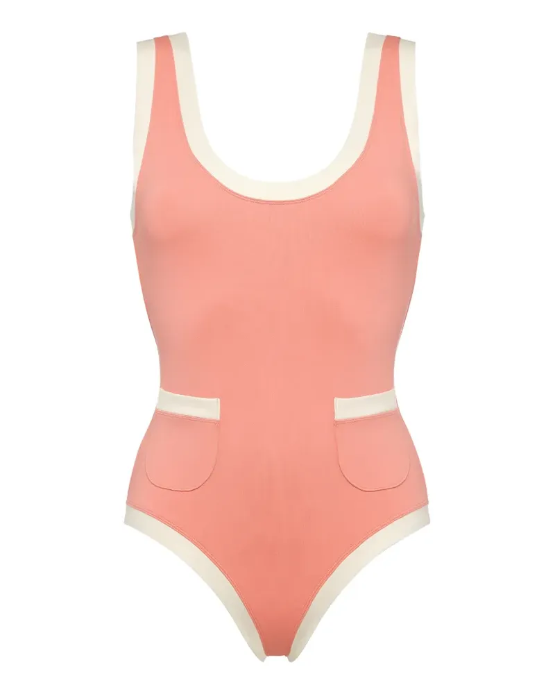 Eres Senecio Badeanzug mit Tasche - Rosa Rosa