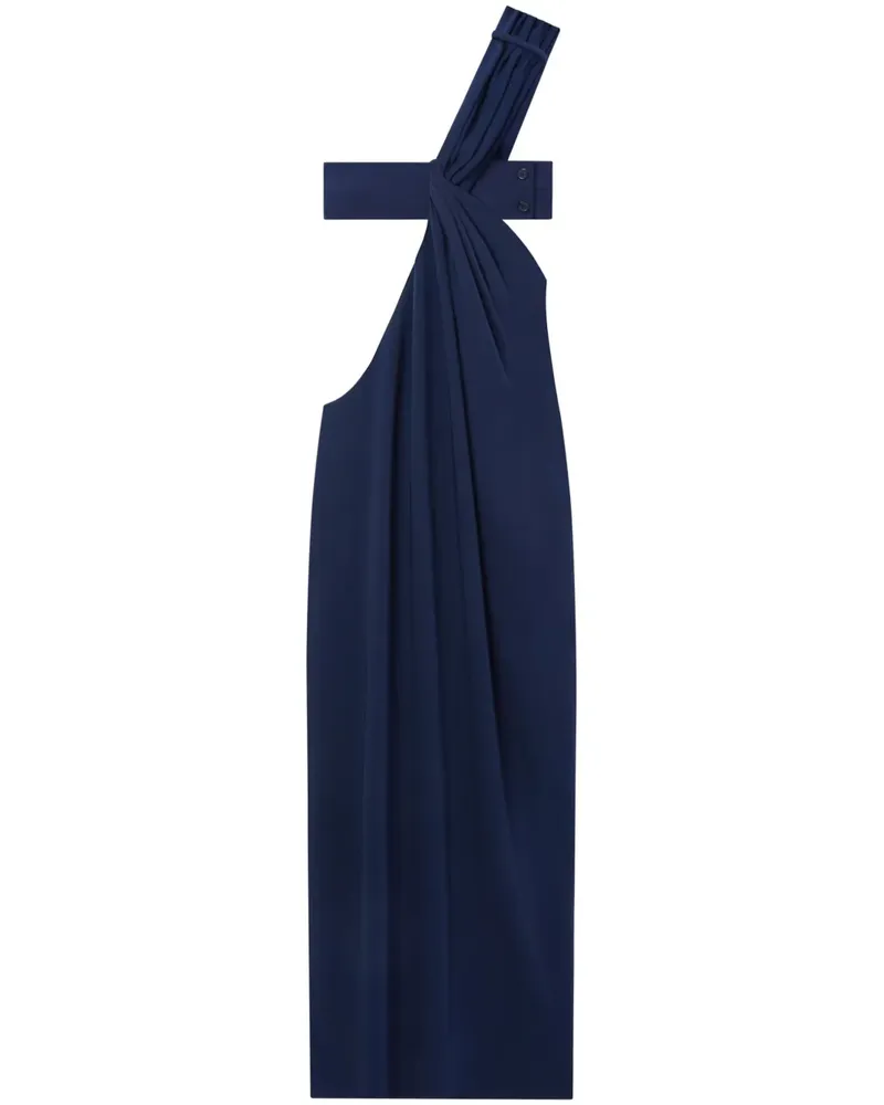 Courrèges Drapiertes Kleid - Blau Blau