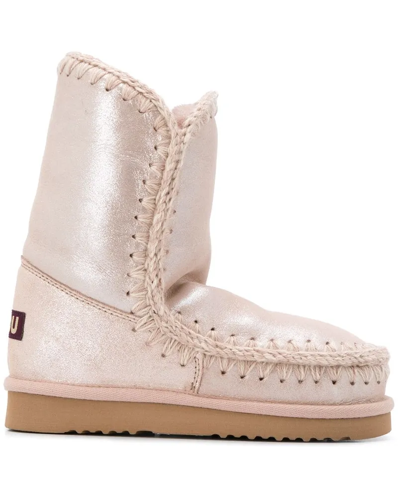 Mou Gefütterte Metallic-Stiefel - Rosa Rosa