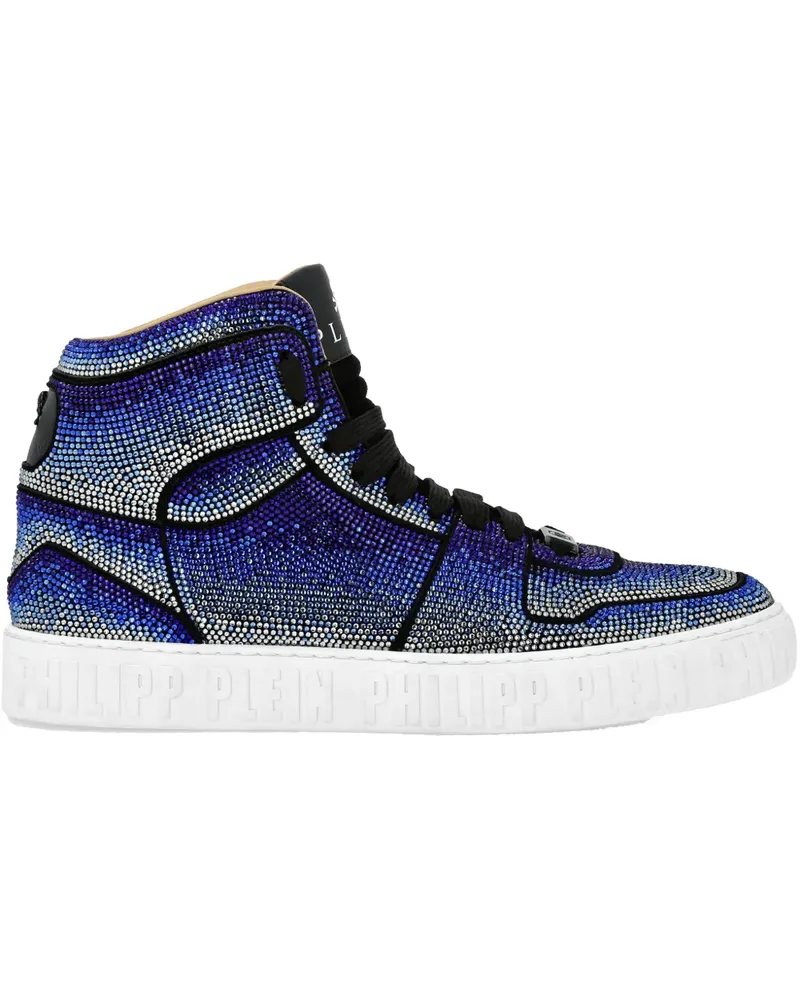 Philipp Plein High-Top-Sneakers aus Wildleder - Blau Blau