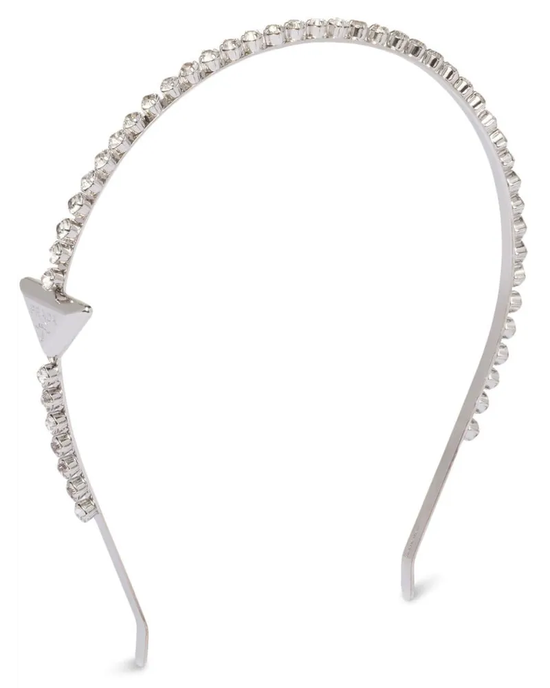Prada Haarreif mit Kristallen - Silber Silber