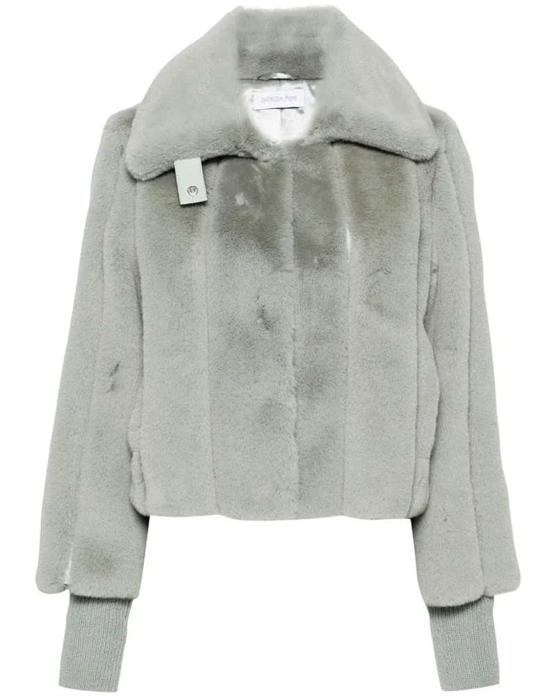 Patrizia Pepe Klassische Bikerjacke - Grau Grau