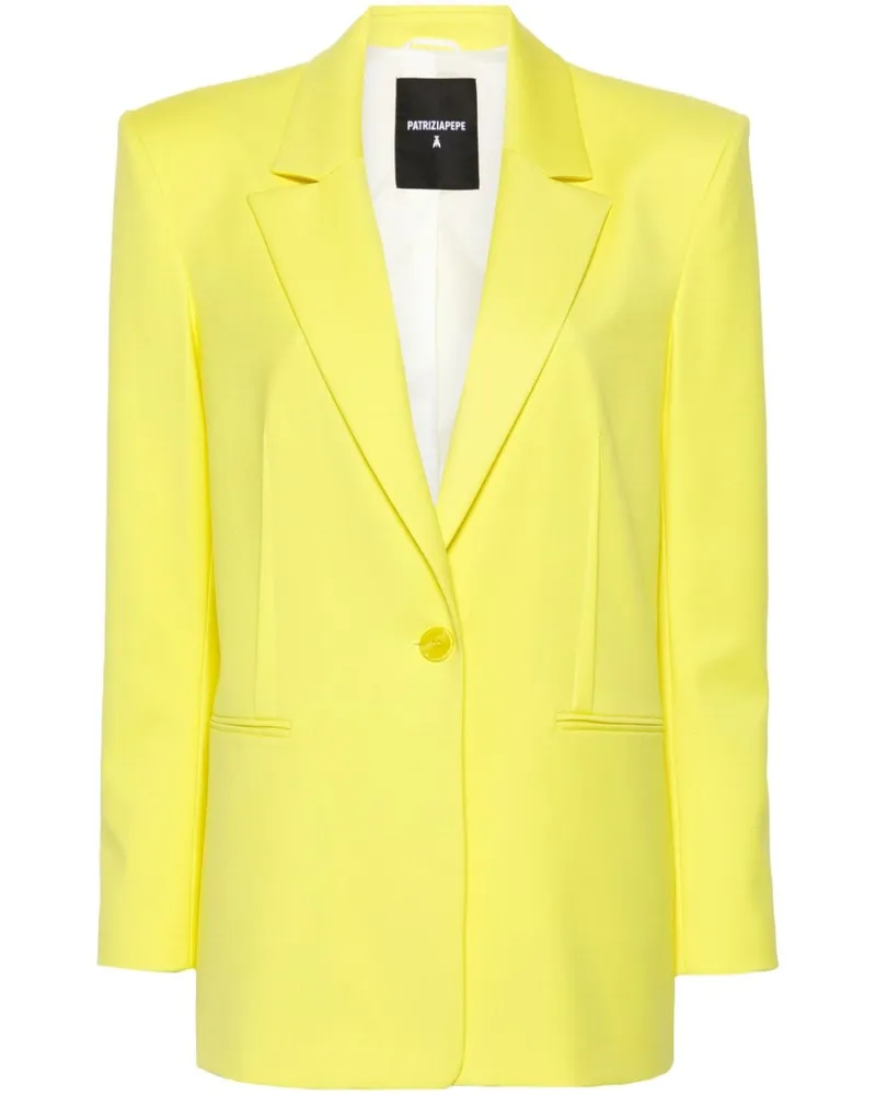 Patrizia Pepe Einreihiger Blazer Gelb