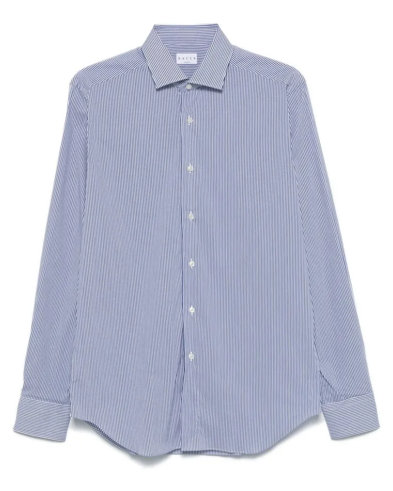 XACUS Gestreiftes Hemd - Blau Blau