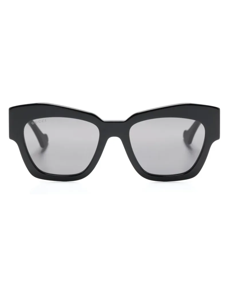 Gucci Cat-Eye-Sonnenbrille - Schwarz Schwarz
