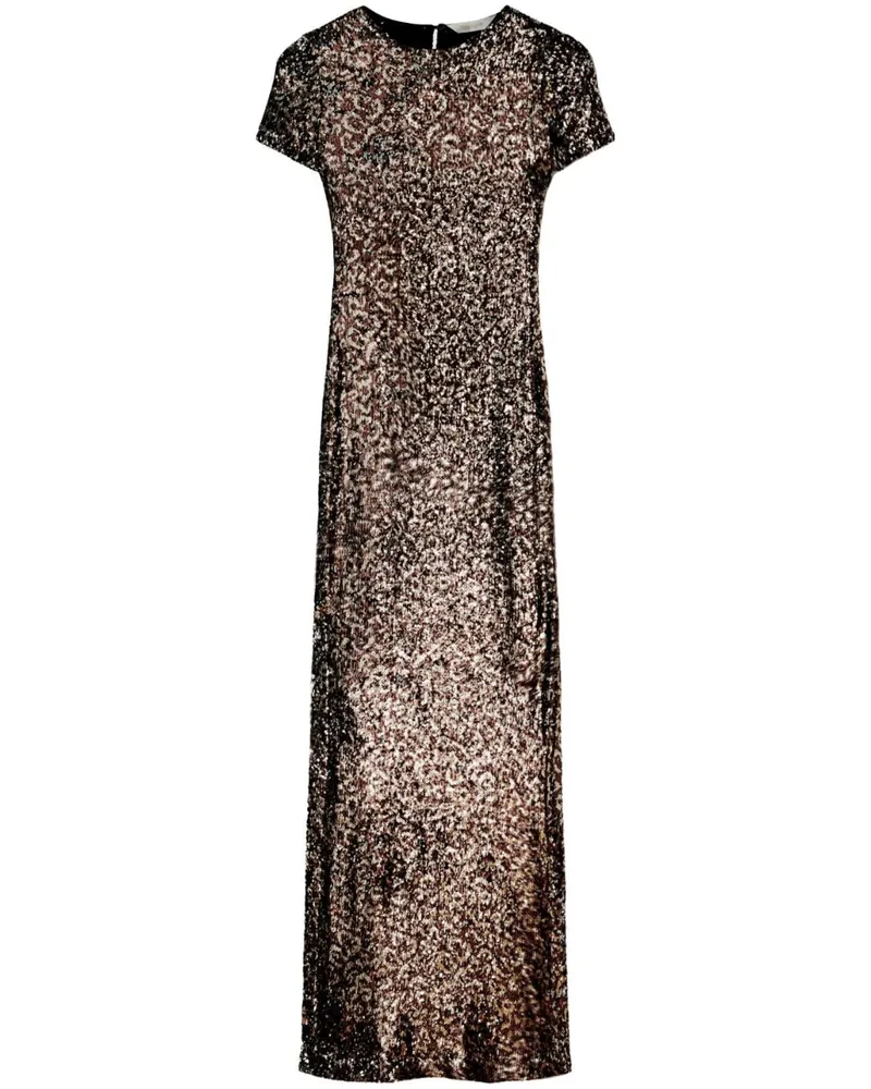 Palm Angels Maxikleid mit Pailletten - Braun Braun