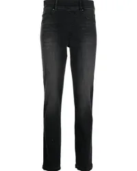 Spanx Schmale High-Rise-Jeans Schwarz