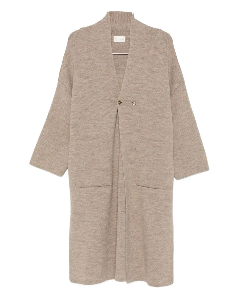 MA'RY'YA drop-shoulder coat - Nude Nude