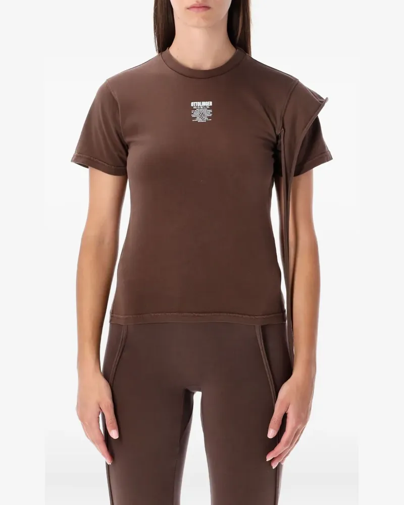 OTTOLINGER draped T-shirt - Braun Braun