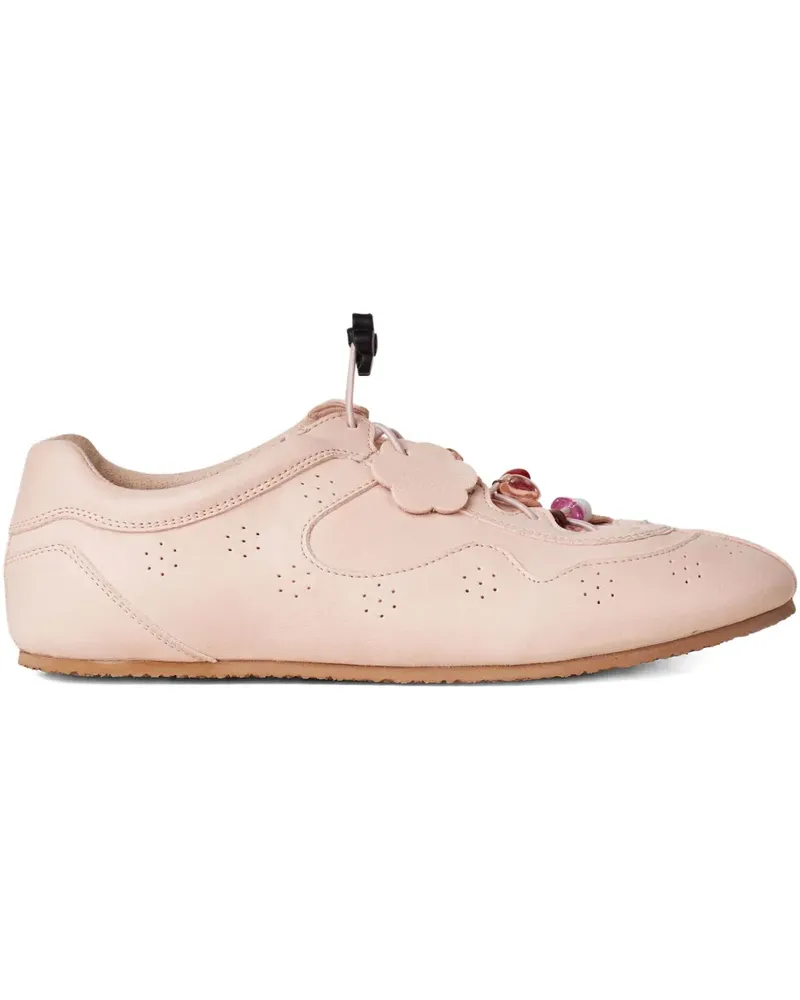 Cecilie Bahnsen Blaise Sneakers mit Blumendetail - Rosa Rosa