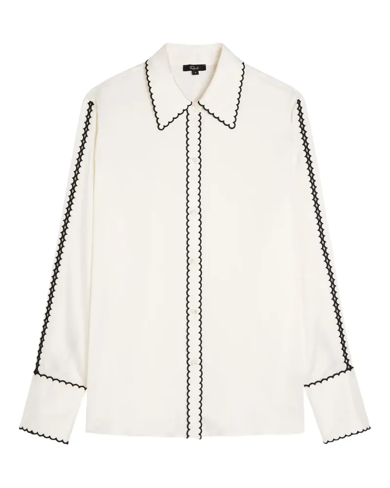 RAILS Aloise Hemd mit gewelltem Kragen - Weiß Weiß