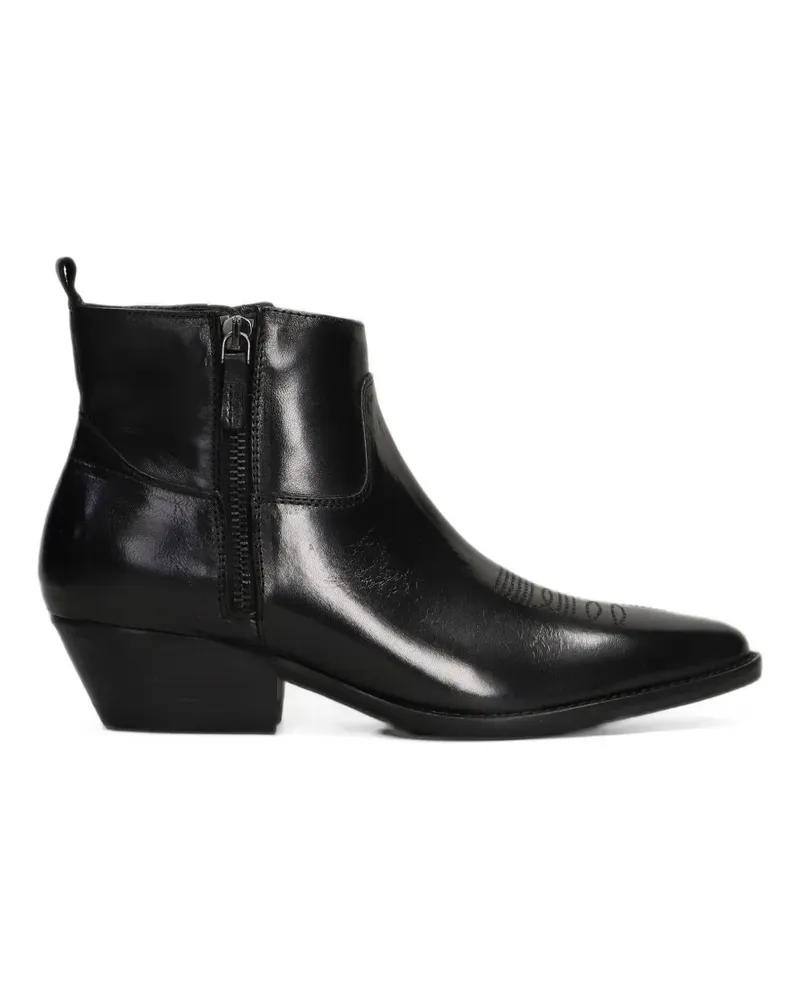 Julie Dee leather ankle boots - Schwarz Schwarz
