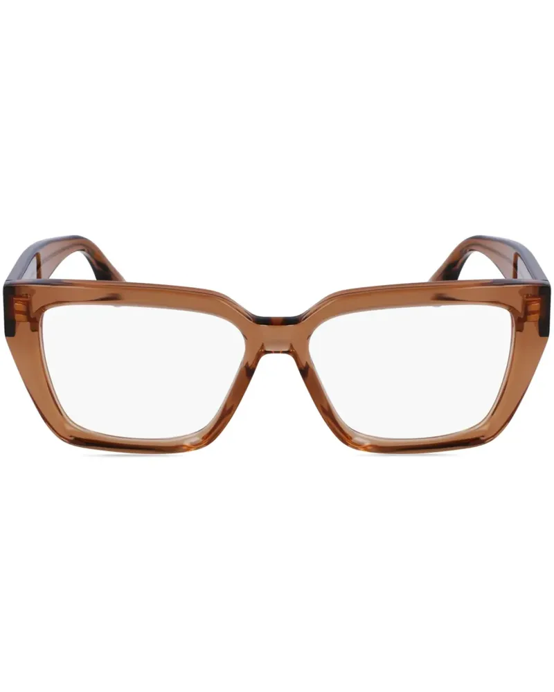 Victoria Beckham Brille mit eckigem Gestell - Braun Braun