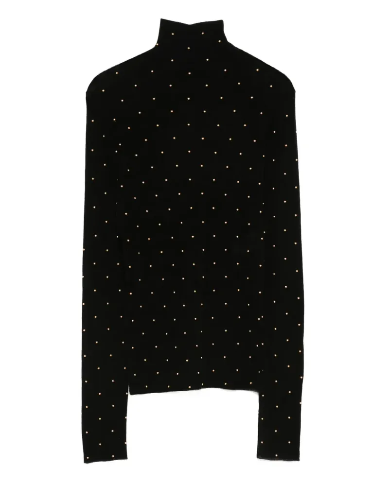 Paco Rabanne Pullover mit Nieten - Schwarz Schwarz