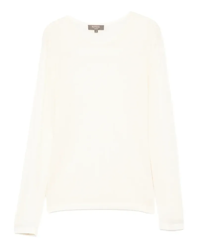N.Peal T-Shirt mit Rundhalsausschnitt - Nude Nude