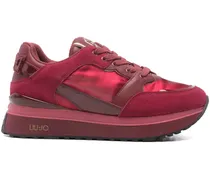 Sneakers mit Einsätzen - Rot