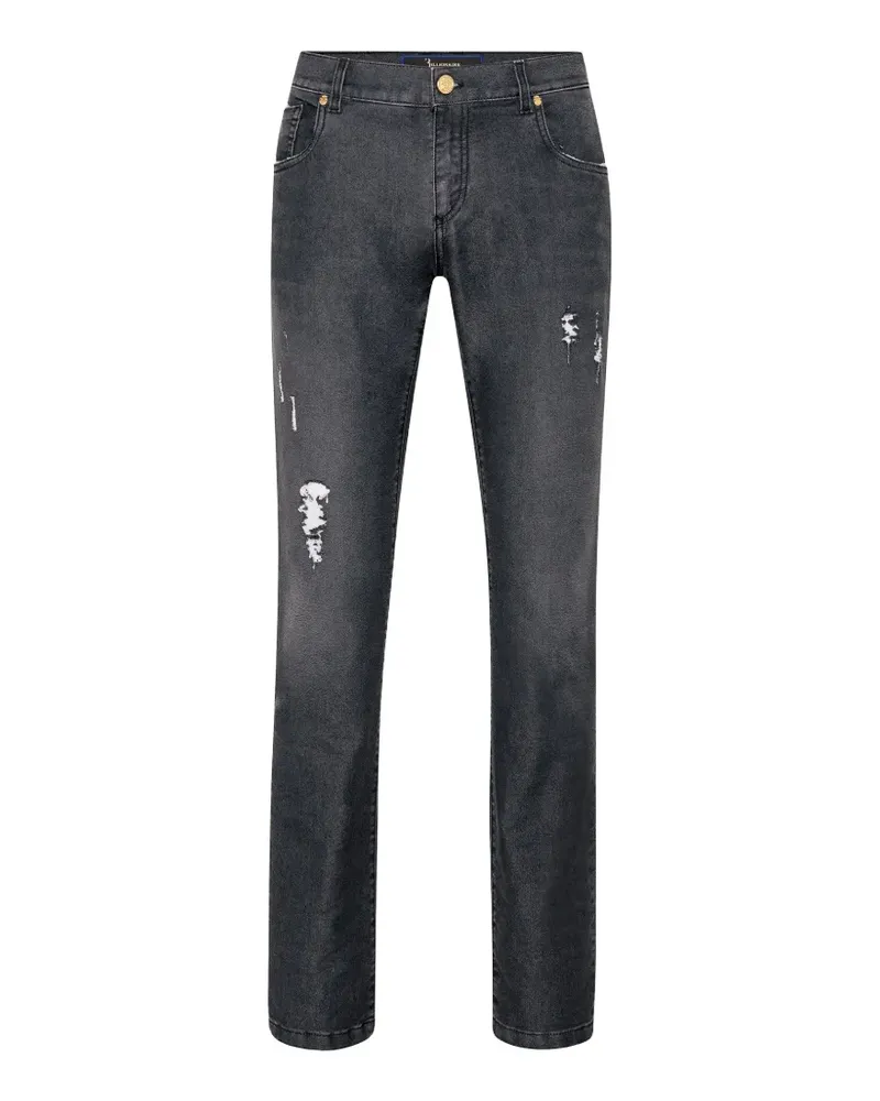 Billionaire washed badge jeans - Grau Grau