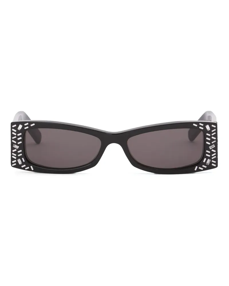 Marni Sonnenbrille mit Logo-Print - Schwarz Schwarz