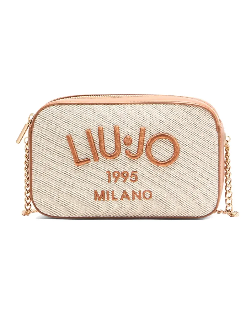 Liu Jo Umhängetasche mit Logo-Stickerei - Nude Nude