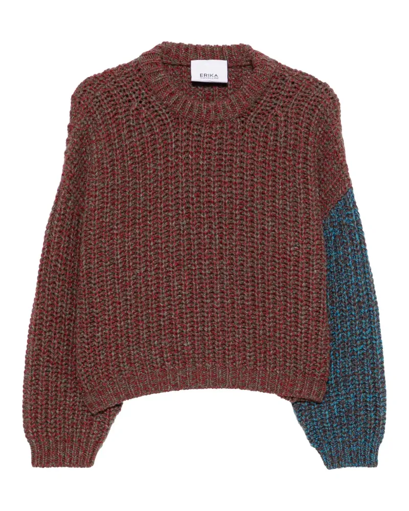 Erika Cavallini Grob gestrickter Pullover - Rot Rot