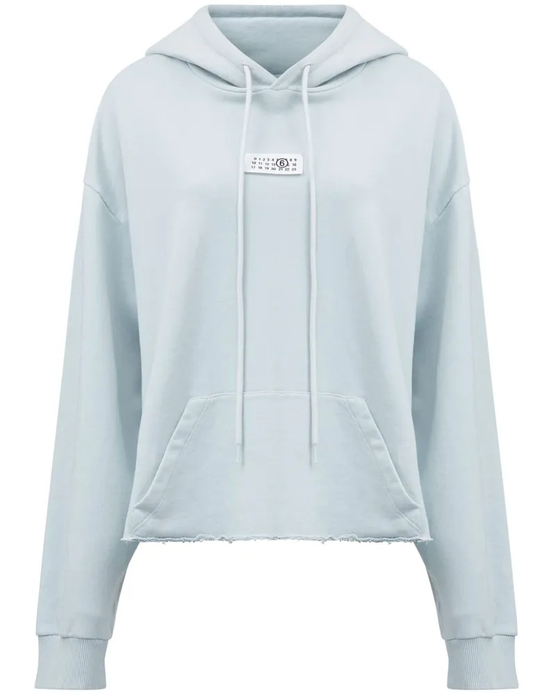 Maison Margiela Hoodie mit Nummern-Motiv - Blau Blau