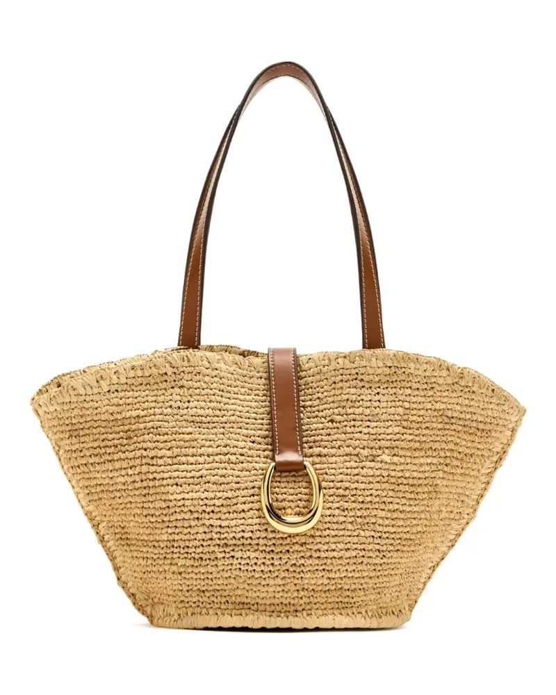 STAUD Shopper mit Lederdetails - Nude Nude