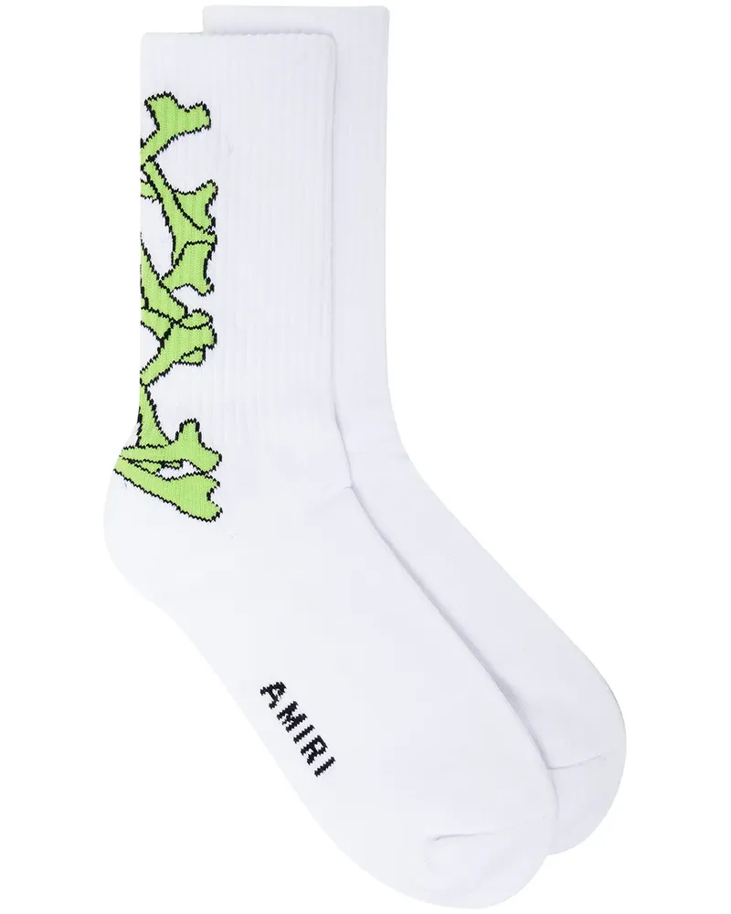 Amiri Socken mit Logo-Print - Weiß Weiß
