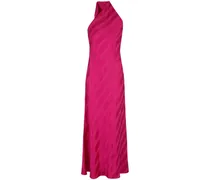 One-Shoulder-Kleid aus Satin - Rosa