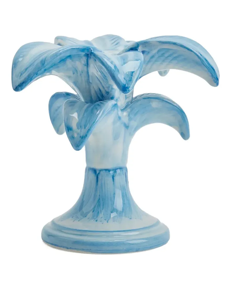 Les-Ottomans Vase in Blumenform - Blau Blau