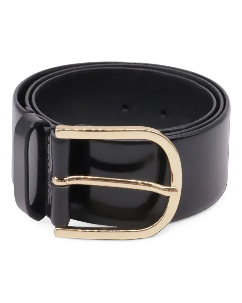 Totême buckled leather belt - Schwarz Schwarz