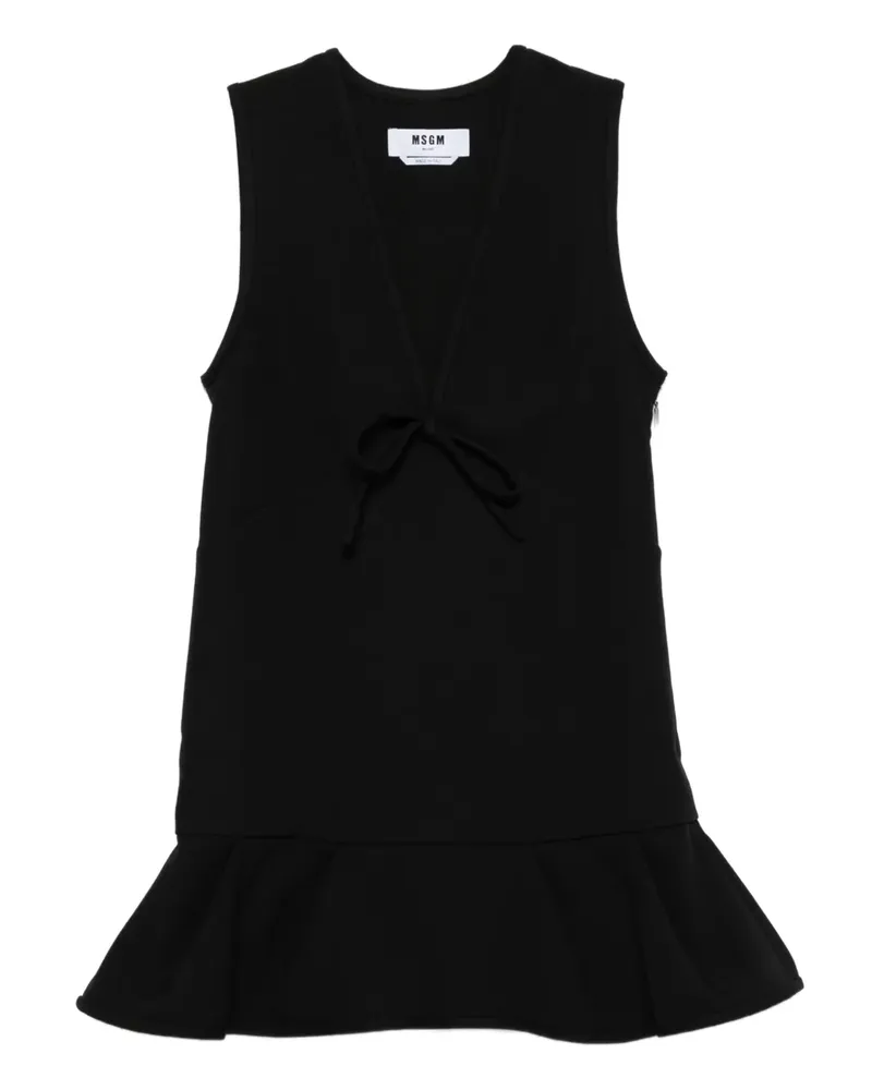 MSGM Kleid mit Schleifendetail - Schwarz Schwarz