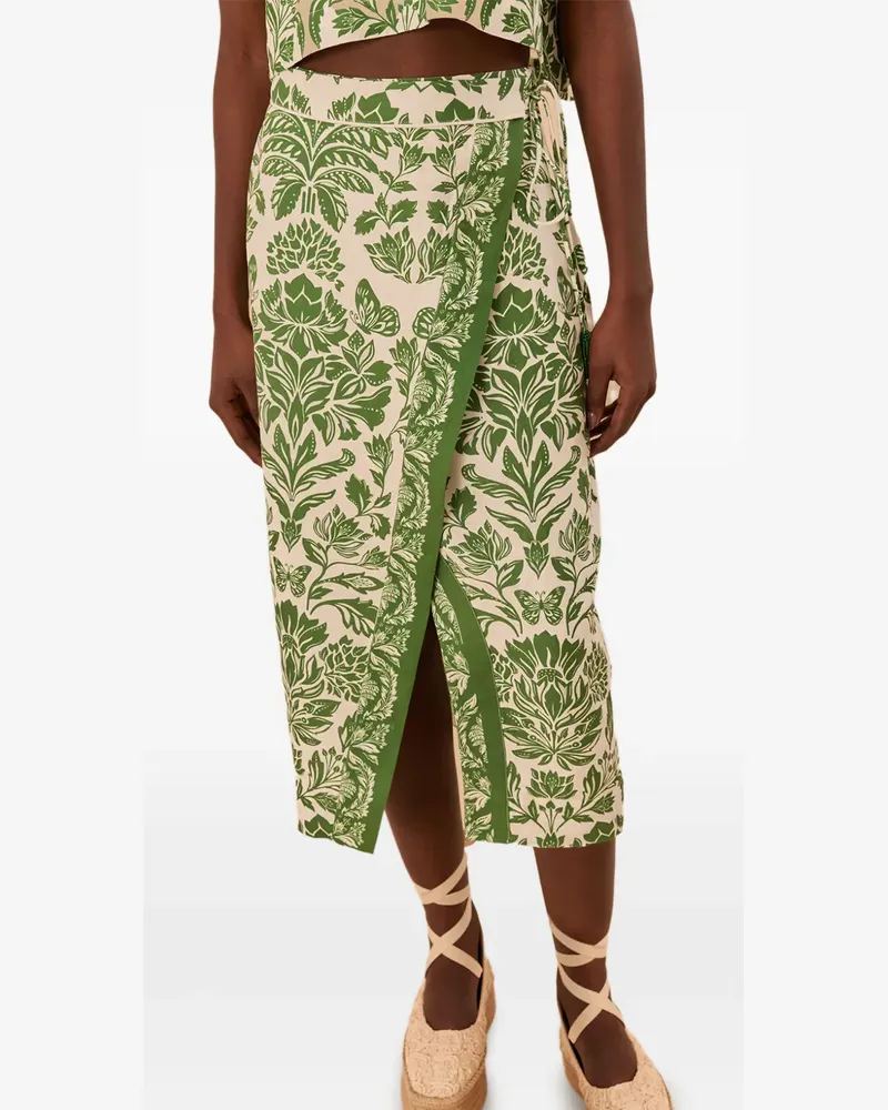 FARM Rio Rock mit Delicate Tapestry-Print - Nude Nude