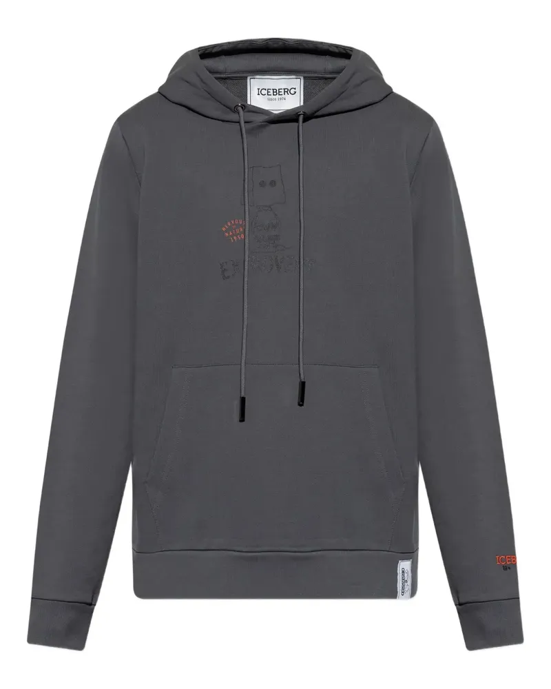 Iceberg Hoodie mit grafischem Print - Grau Grau