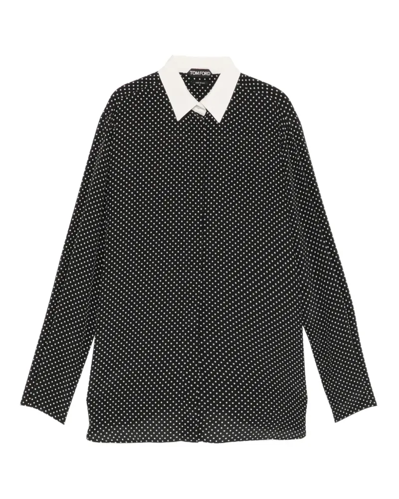 Tom Ford polka dot shirt - Schwarz Schwarz
