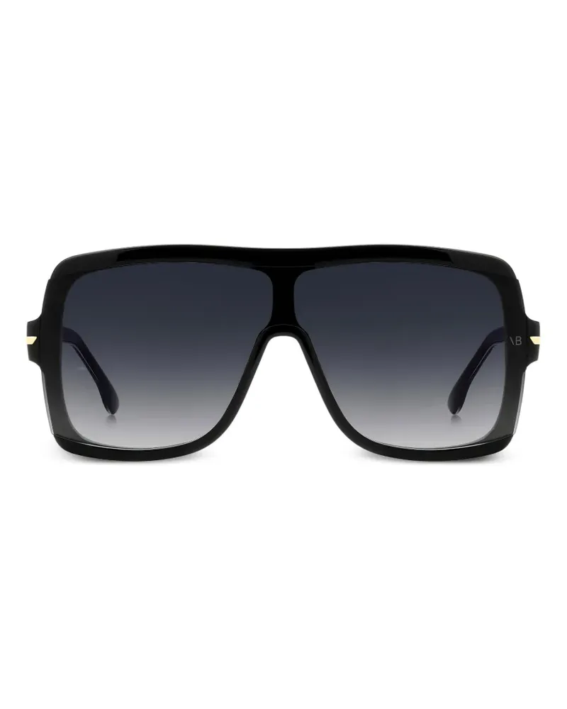 Victoria Beckham Sonnenbrille mit Oversized-Gestell - Schwarz Schwarz