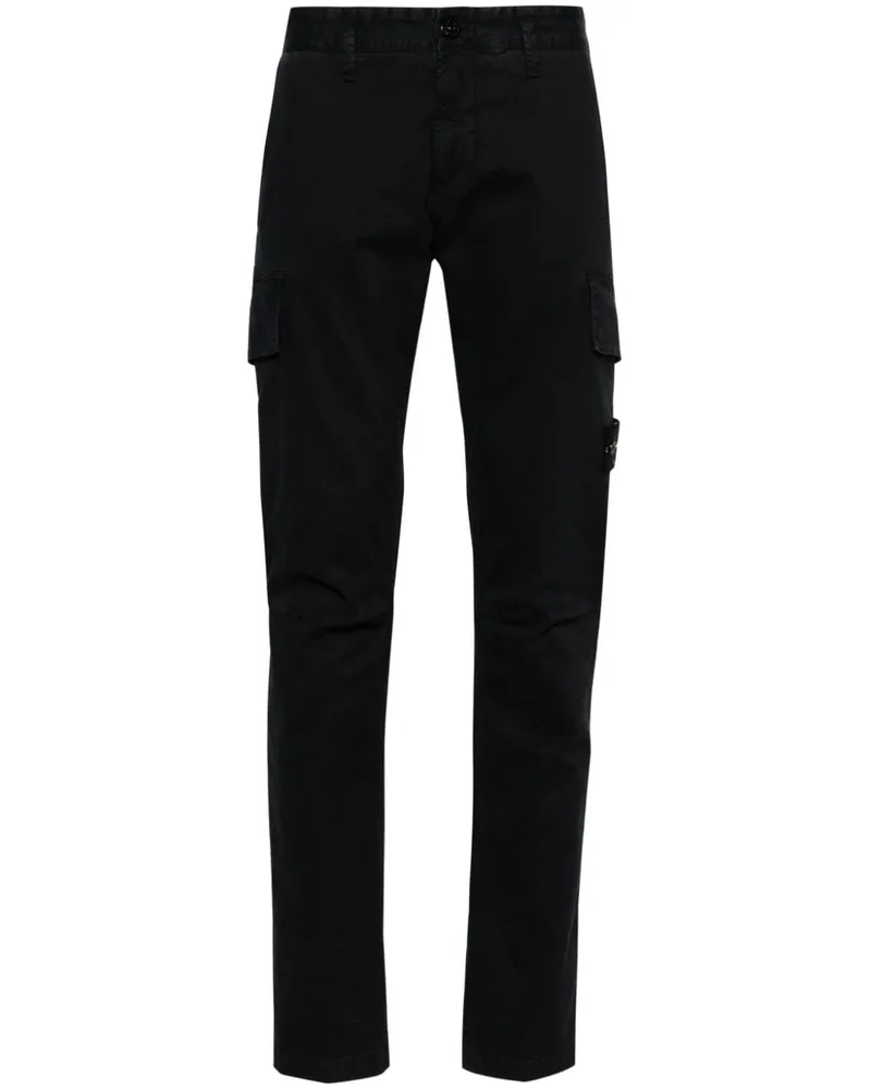 Stone Island Skinny-Hose mit Kompass-Patch - Blau Blau