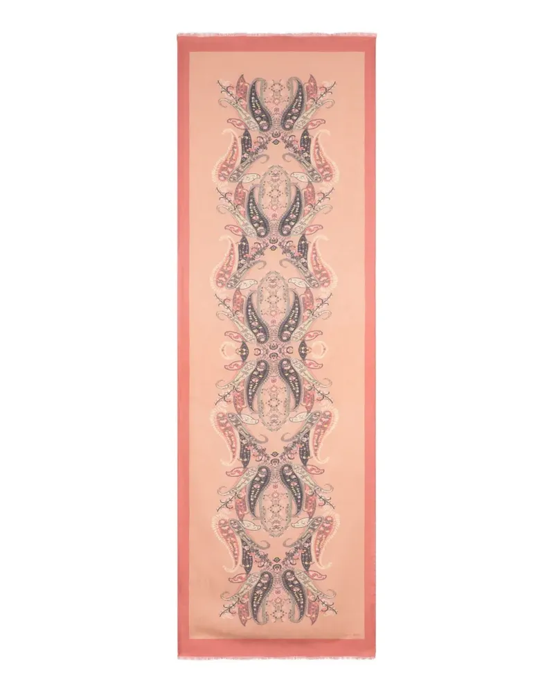Etro paisley-jacquard scarf - Nude Nude