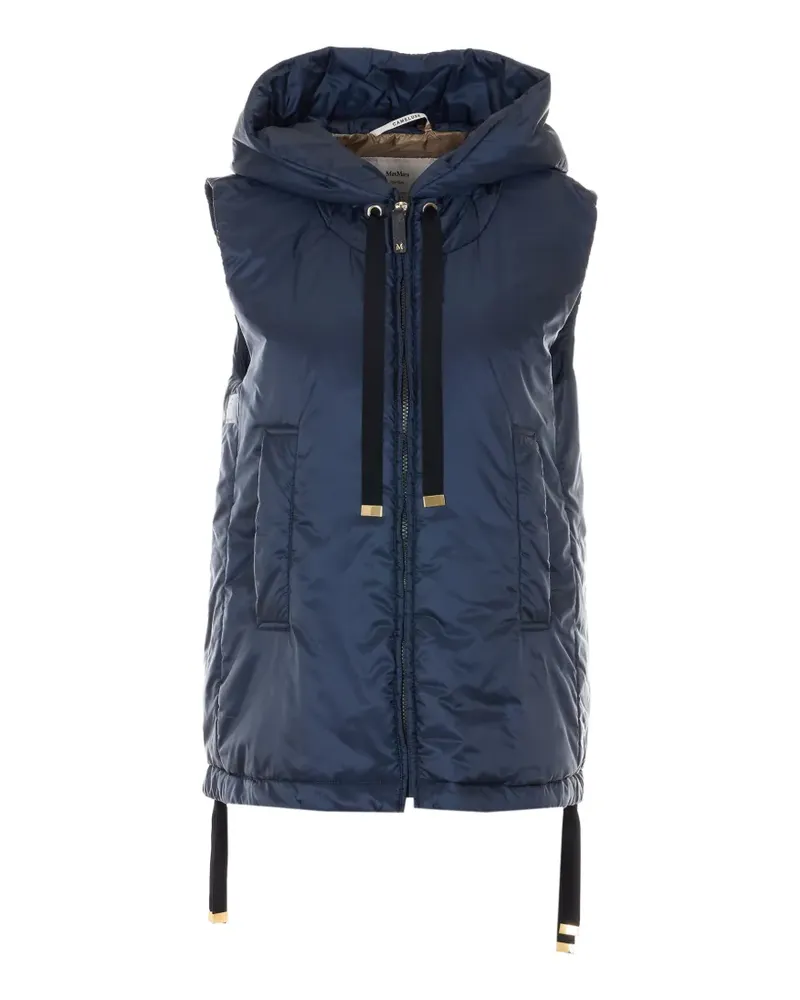 Max Mara hooded waistcoat - Blau Blau