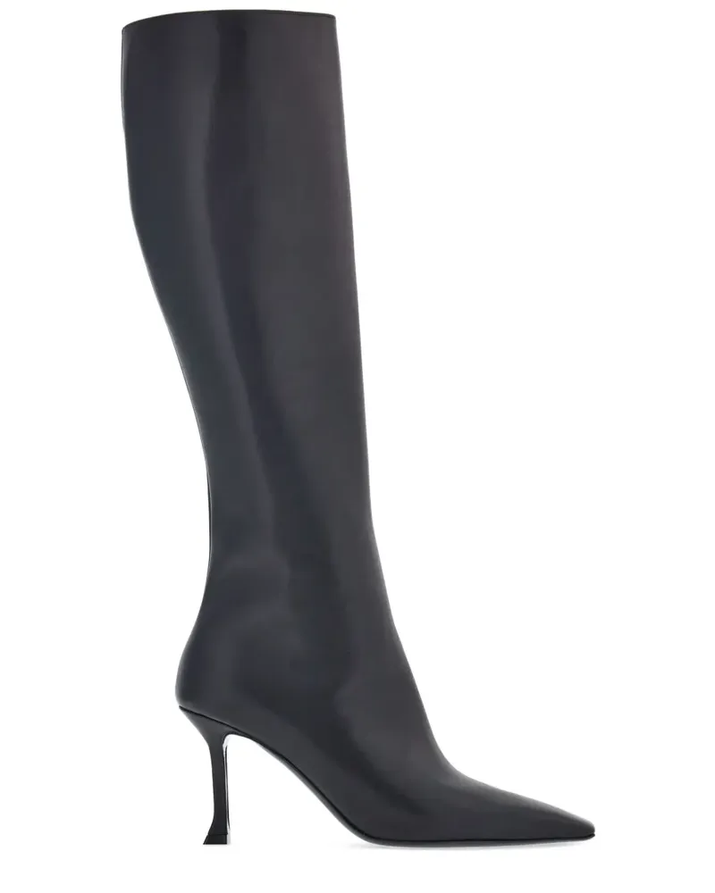 Ferragamo Stiefel mit spitzer Kappe - Schwarz Schwarz