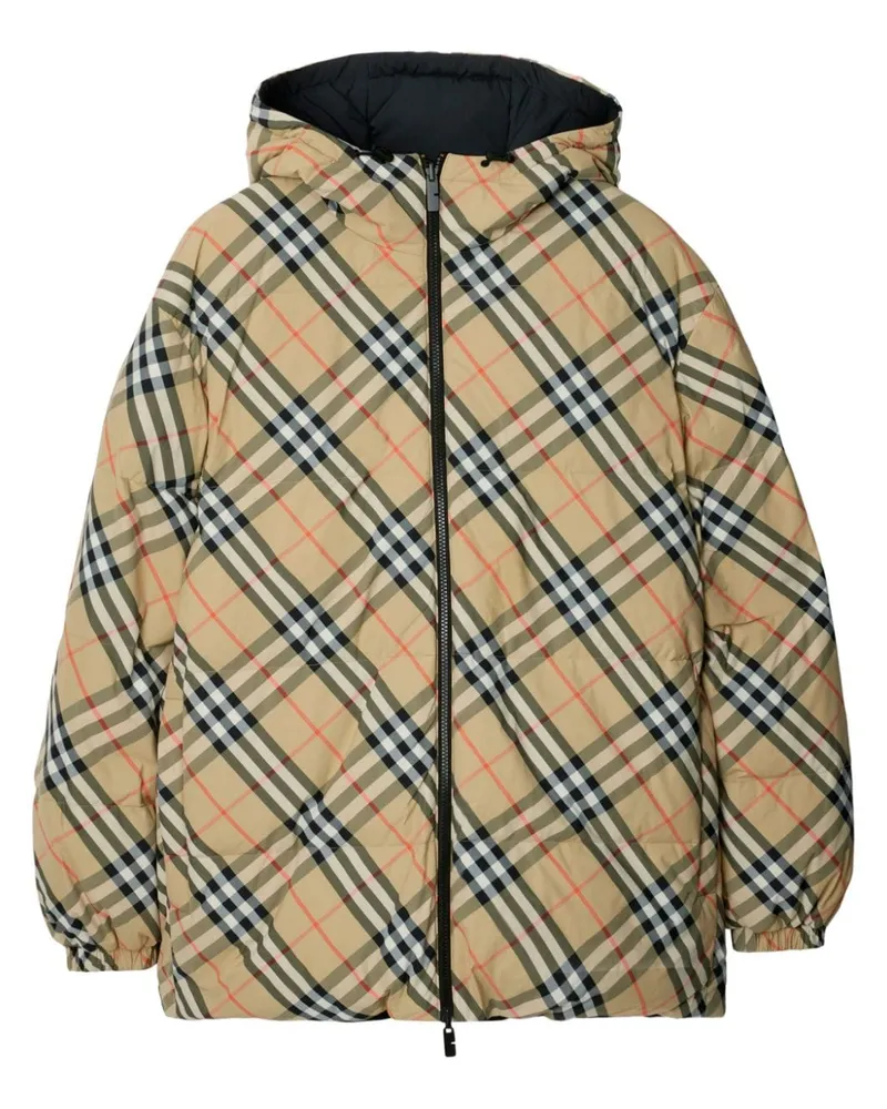 Burberry Wendbare Steppjacke mit Karo - Nude Nude