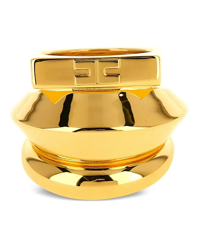 Elisabetta Franchi three band ring - Gold Gold