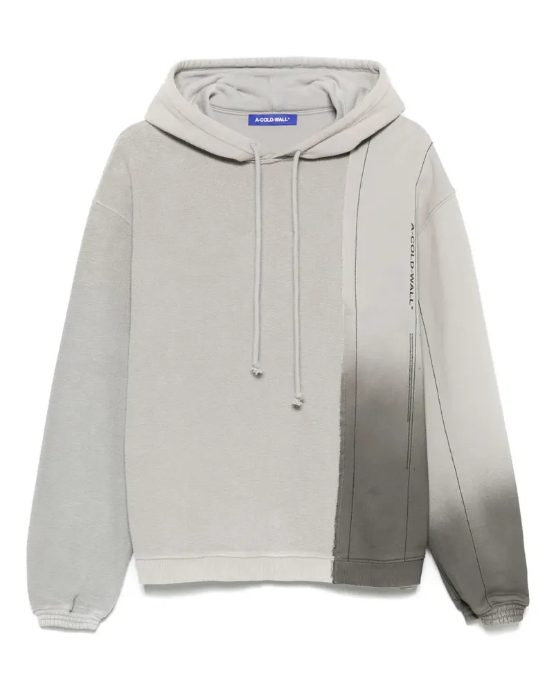 ACW* Hoodie mit Logo-Print - Grau Grau
