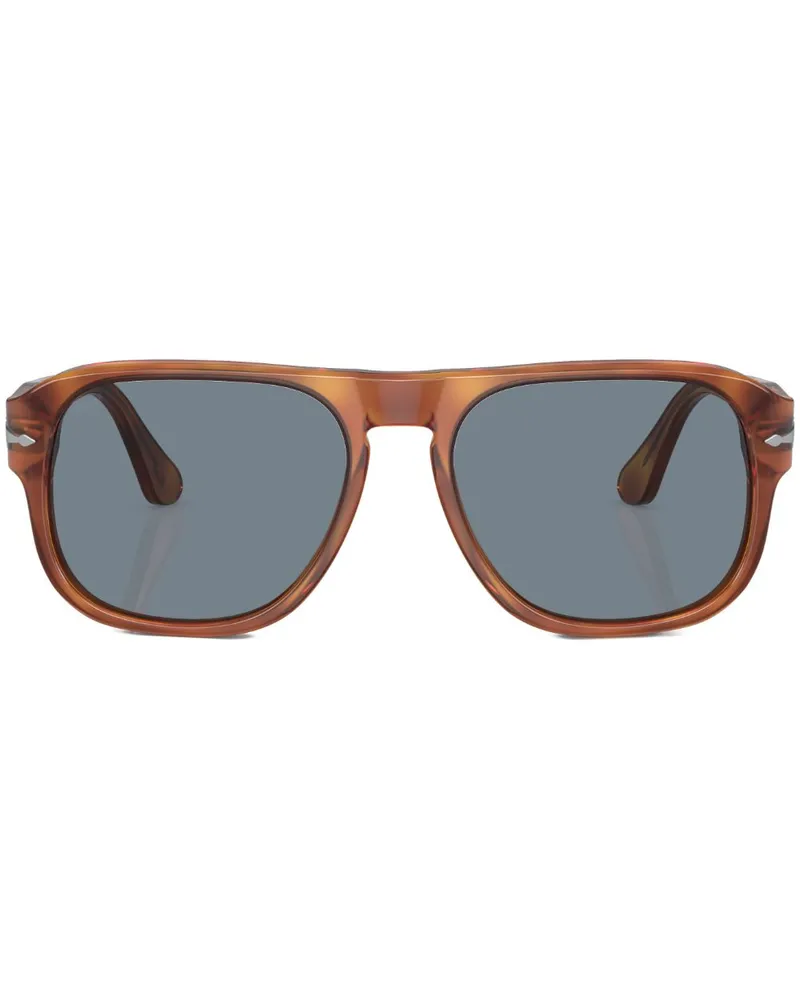 Persol Sonnenbrille mit rundem Gestell - Braun Braun